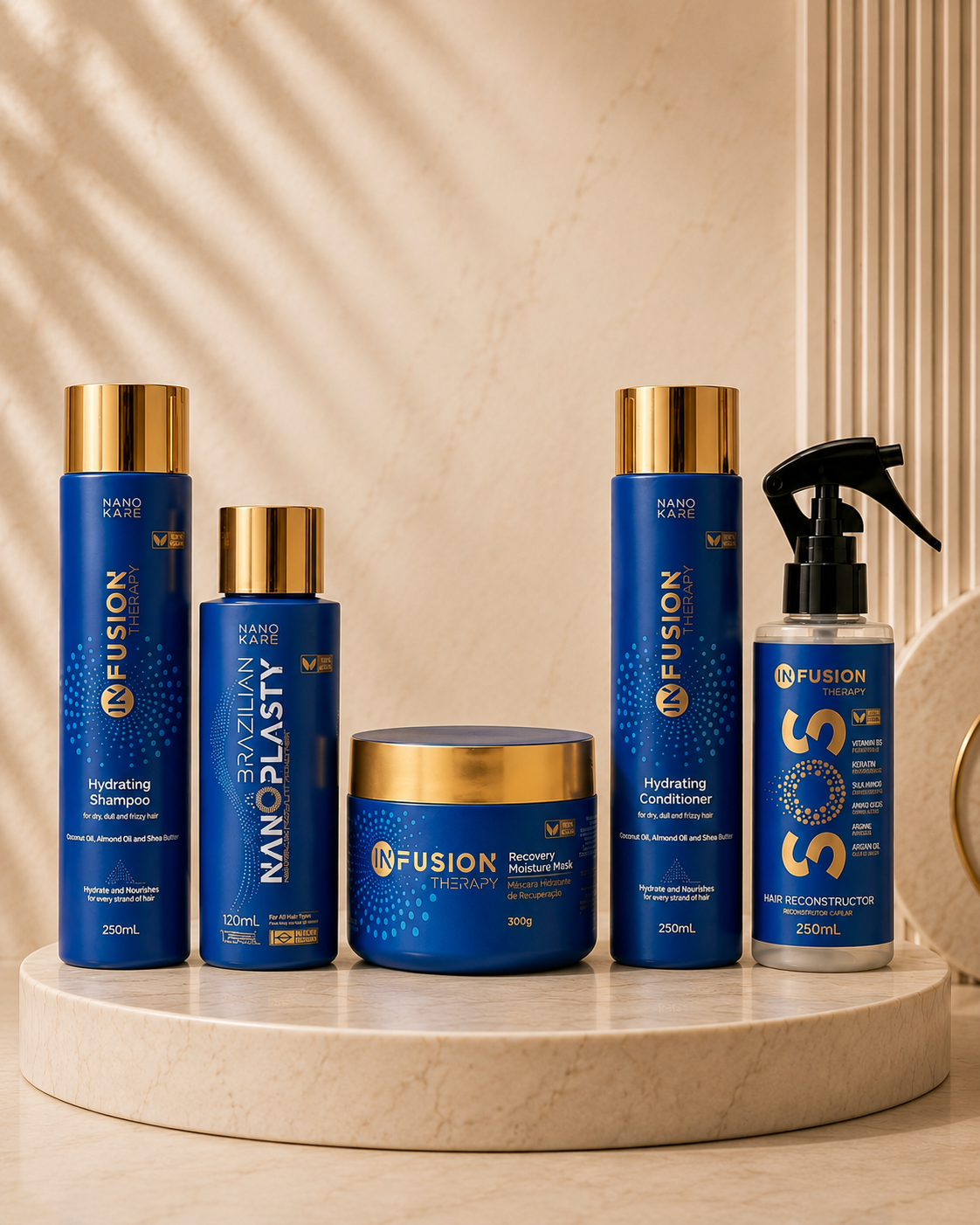 Single Use Infusion Nanokare Nanoplasty Kit - for short to medium hair length.
